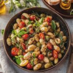 Nudelsalat gesund mit frischen Zutaten zubereiten