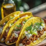 Ofen-Tacos mit Käse knusprig und einfach zubereitet