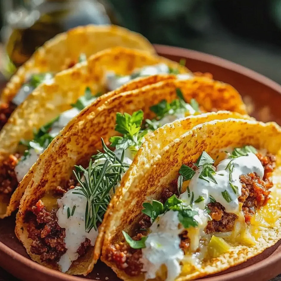 Ofen-Tacos mit Käse knusprig und einfach zubereitet – Schritt 1