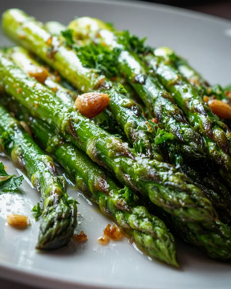 Ofengerösteter Grüner Spargel mit Knoblauch und Olivenöl Rezept – Schritt 2