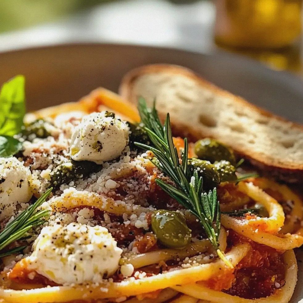 Pasta mit grünem Spargel Feta in Tomatensauce – Schritt 2