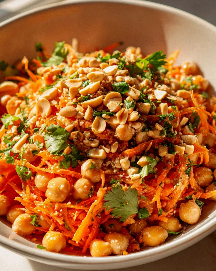 Peanut Crunch Kichererbsen- und Karottensalat Rezept genießen! – Schritt 2