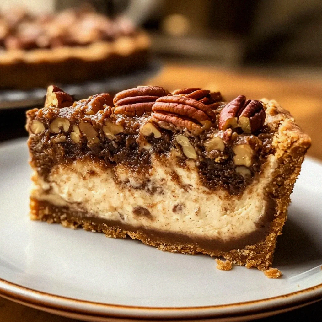 Pekannusstorte mit cremigem Käsekuchenkern – Schritt 1