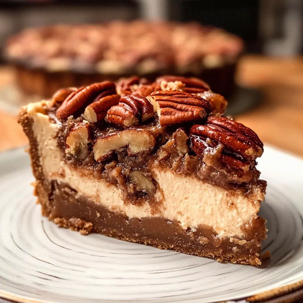 Pekannusstorte mit cremigem Käsekuchenkern – Schritt 2