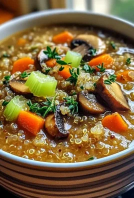 Pilz-Quinoa-Suppe für gesunde Wohlfühltage