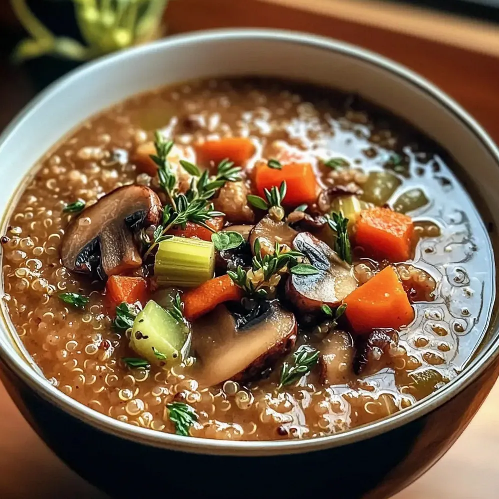 Pilz-Quinoa-Suppe für gesunde Wohlfühltage – Schritt 1