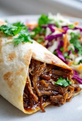 Saftiger Bbq Pulled Beef Slaw Wrap – einfach unwiderstehlich!