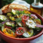 Salat zur Gewichtsreduktion mit frischem Gemüse und Avocado