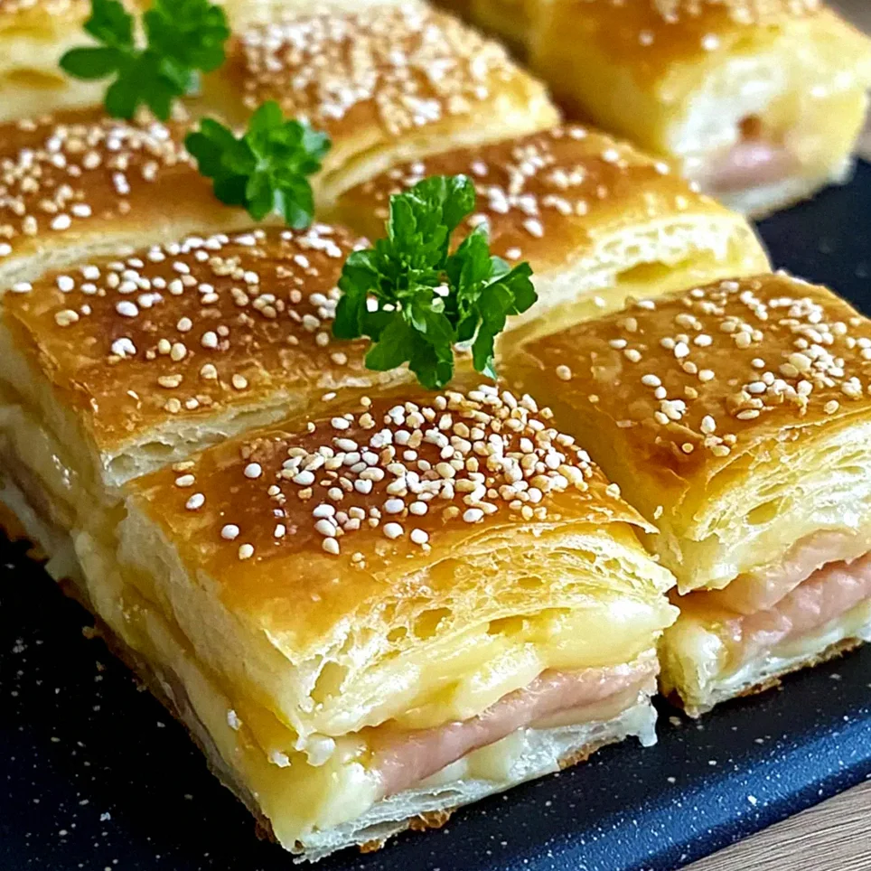 Schnelle Blätterteig-Puten-Käse-Snacks für jedes Event! – Schritt 1
