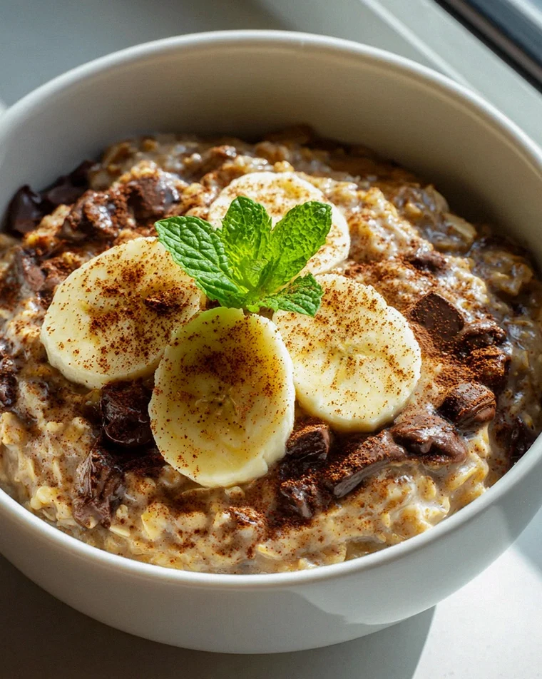 Schokoladen-Bananen Baked Oats: Lecker und gesund genießen!
