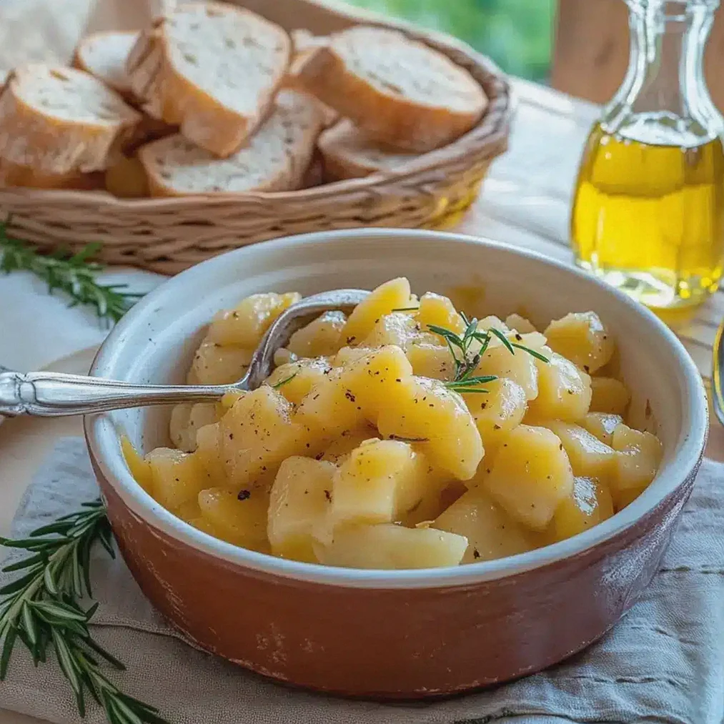 Schwäbischer Kartoffelsalat mit Brühe Rezept einfach zubereiten