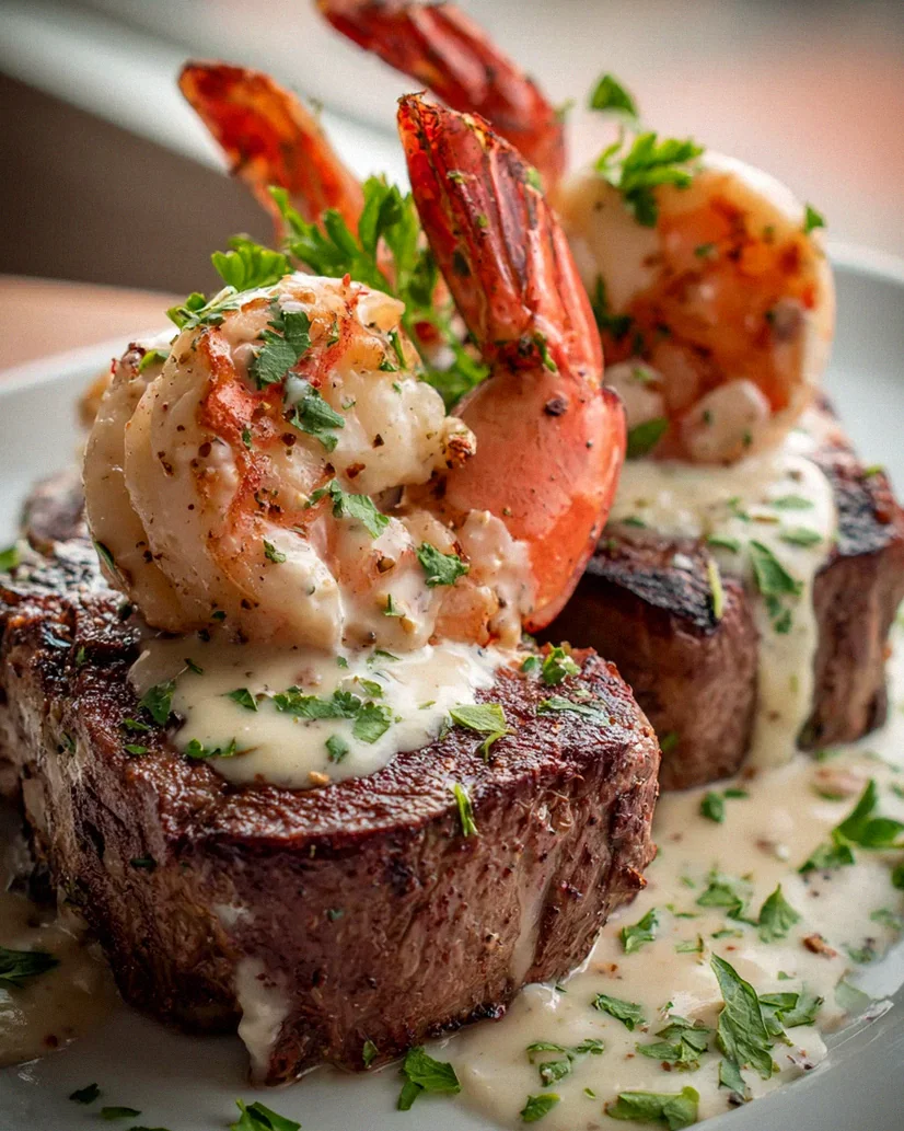 Surf & Turf mit cremiger Knoblauchsauce: Exklusiver Genuss – Schritt 1