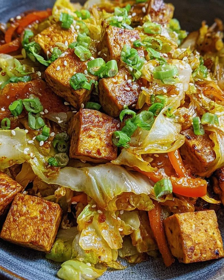 Tofu Kohlgemüse Pfanne – Schritt 1