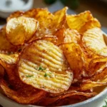 Unglaublich knusprige Kartoffelchips aus der Heissluftfritteuse
