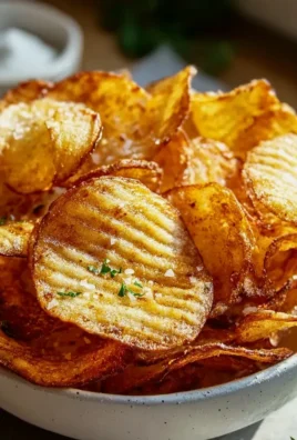 Unglaublich knusprige Kartoffelchips aus der Heissluftfritteuse