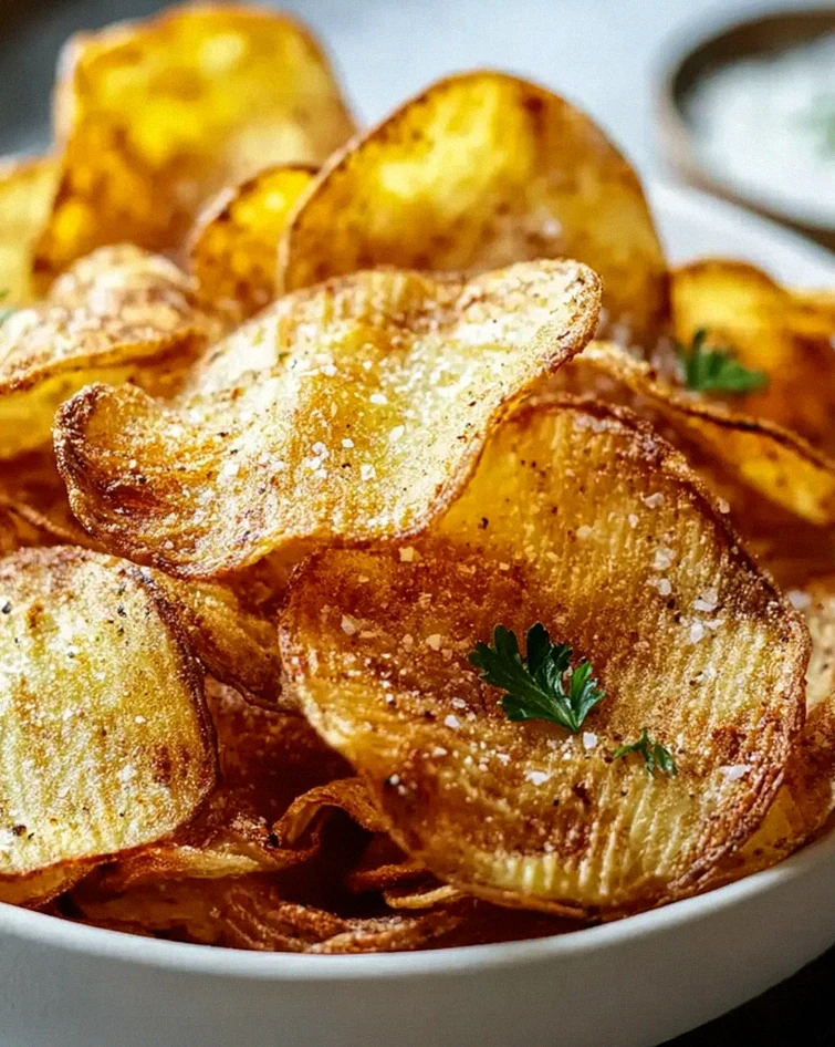Unglaublich knusprige Kartoffelchips aus der Heissluftfritteuse – Schritt 2