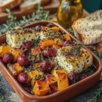 Vegetarischer Auflauf herzhaft mit Zucchini und Feta