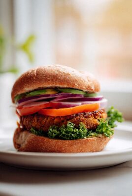Veggie Beef Hamburger mit Kichererbsen Patty – Lecker & Gesund!