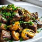 Weihnachtliche Champignons in Chili-Knoblauch-Butter