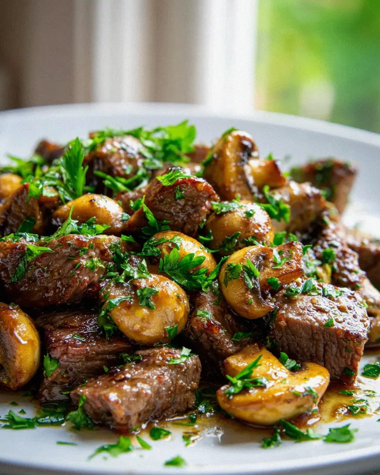 Weihnachtliche Champignons in Chili-Knoblauch-Butter – Schritt 2