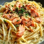 Zitronen Lachs Pasta