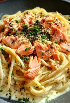 Zitronen Lachs Pasta
