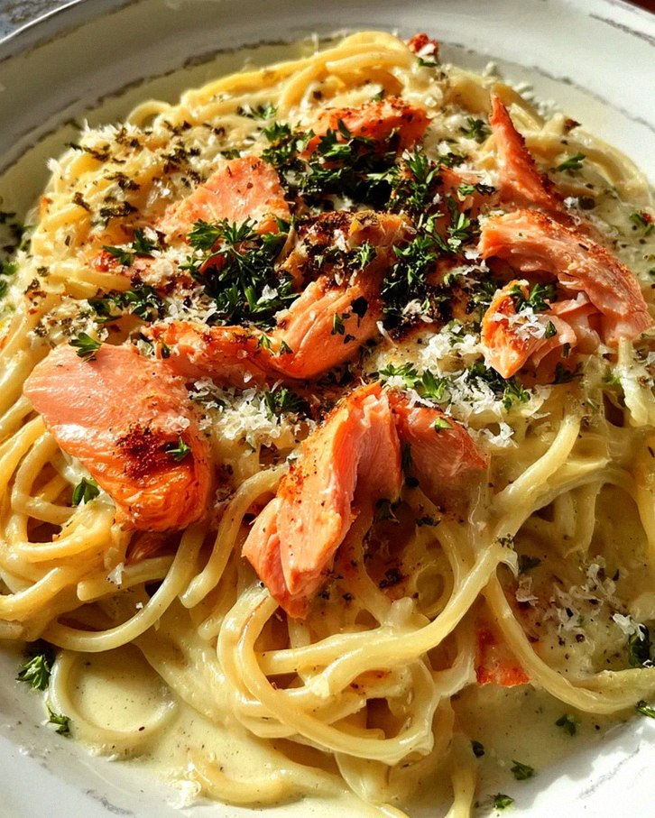 Zitronen Lachs Pasta – Schritt 2
