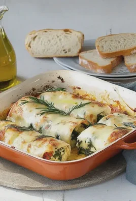 Zucchini Cannelloni mit Ricotta Spinat selbst gemacht