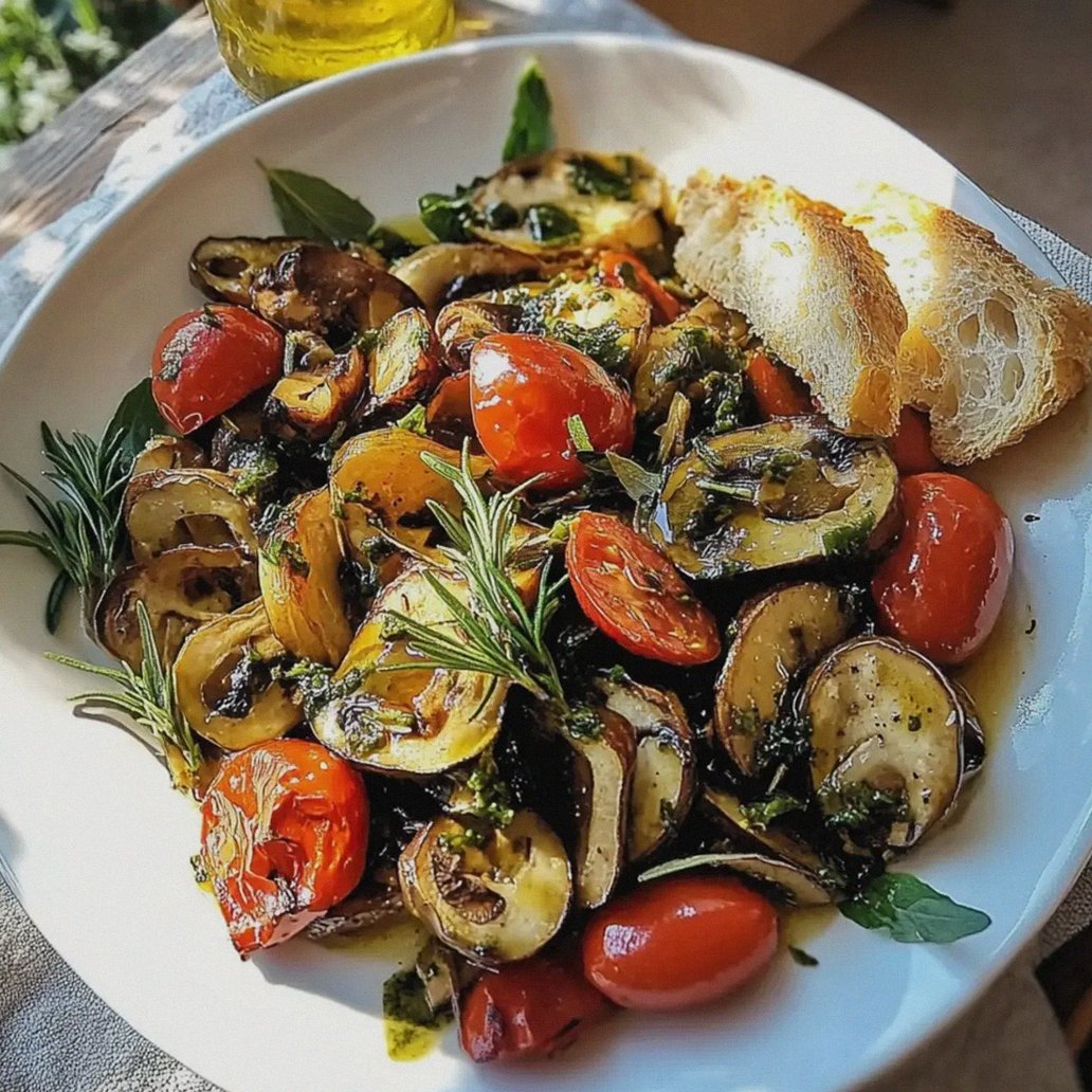 Zucchini Champignon Tomatensalat Balsamico Rezept – Schritt 1